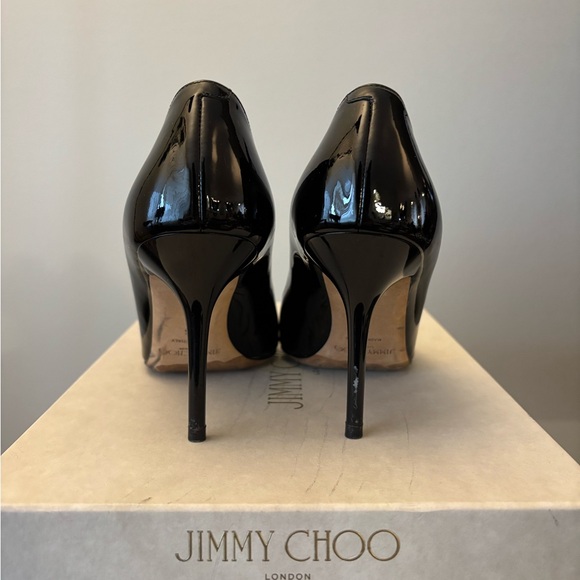 Jimmy Choo Black Patent Leather Heels - Picture 3 of 6